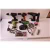 Image 1 : Assortment of Cordless Drills, Hardware, Flashlight