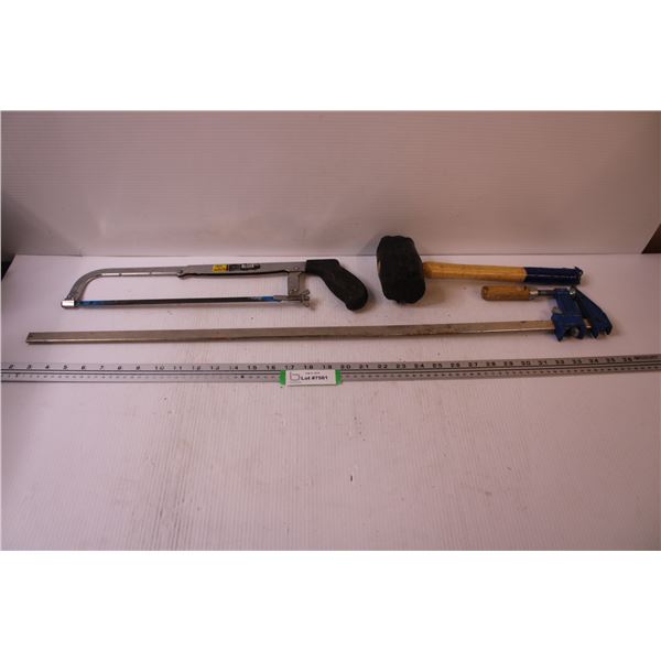 Hacksaw, Mallet, Clamp