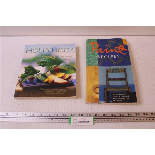 (2) Books: Cookbook; Interior Design Book