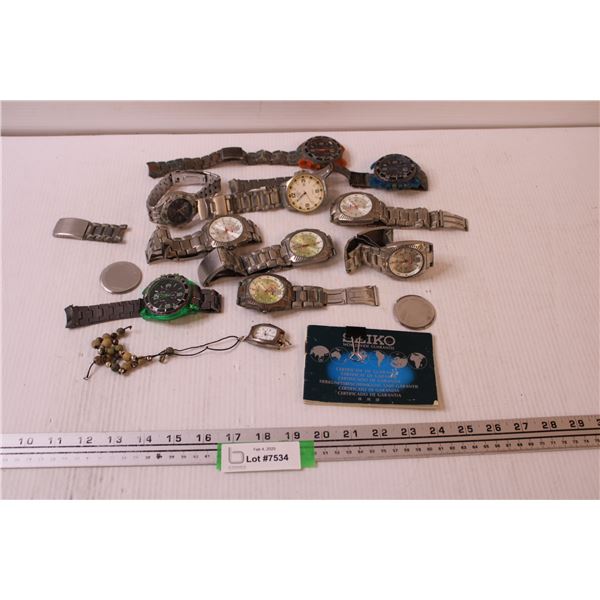 Assortment of Wristwatches, Watch Parts