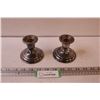 Image 1 : (2) Silver Plated Candle Holders