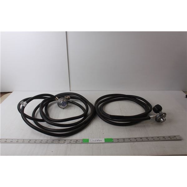 (2) 5/16" GDA Flexible Hose Connectors for LP Gas