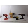 Image 1 : (4) Cordless Drills- Ryobi, Black & Decker, Power Advantage, Other- As Is