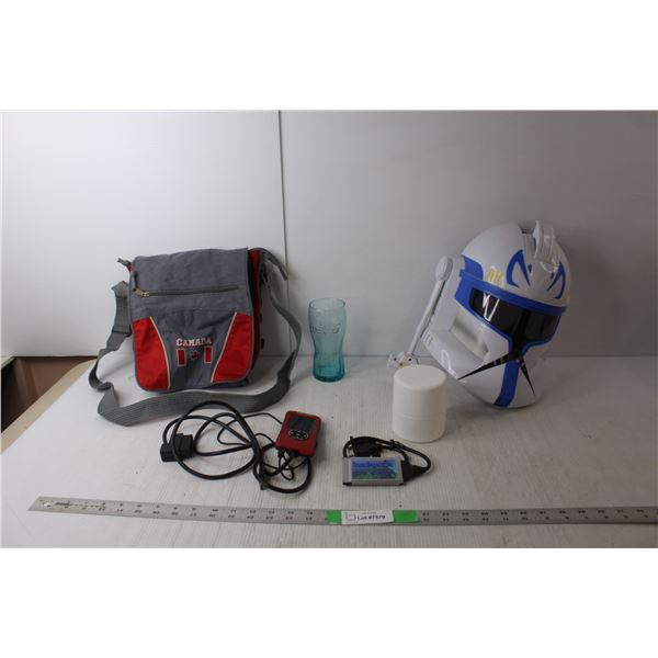 Voice Changing Star Wars Helmet, Blue Coca-Cola Glass, Superchips F5 Flashpaq Vehicle Tuner, Misc.