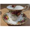 Image 2 : Royal Albert China "Old Country Rose" 2 Teacup Sets