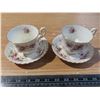 Image 1 : Royal Albert China "Lavender Rose" 2 Teacup Sets