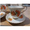 Image 2 : Royal Windsor "JK's Prairie Lily" China - 2 Coffee Mugs, 2 Teacup Sets
