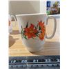Image 3 : Royal Windsor "JK's Prairie Lily" China - 2 Coffee Mugs, 2 Teacup Sets