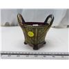 Image 1 : Northwood Carnival Glass Amethyst "Bushel Basket" Marked w/ 1909