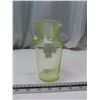 Image 2 : Bruckner & Hobbs Vaseline/Uranium Glass 1890's Threaded Small 6 1/2" Pitcher - Rare