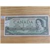 Image 1 : 1954 devil face Canadian $1 bill