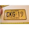 Image 1 : mint Yukon license plate 19