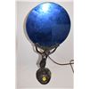 Image 1 : antique art nouveau blue mirror lamp - needs cord repair