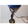 Image 2 : antique art nouveau blue mirror lamp - needs cord repair