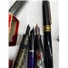 Image 2 : 3 Fountain Pens,1 Ball Pen and Box of Pen Nibs.