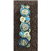 Image 4 : Vintage costume jewellery, expansion bracelet.  Blue enamel, pretty blue stones and rhinestones.  No