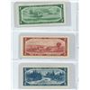 Image 2 : Folder of 1954 Canadian bills($1, $2, $5,$10, $20,$50 and $100)