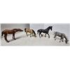 Image 1 : 4 plastic horse figures 7"x5" tall (Breyer?)