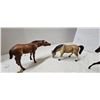 Image 2 : 4 plastic horse figures 7"x5" tall (Breyer?)