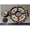 Image 2 : Vintage Adeline Porcelain Divided Serving Tray.