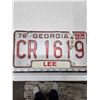 Image 1 : 1976 Georgia License Plate
