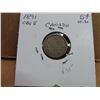 Image 1 : 1891 OBV 5  Canadian silver 5 cent VF-30