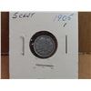 Image 1 : 1905 Canadian silver 5 cent F