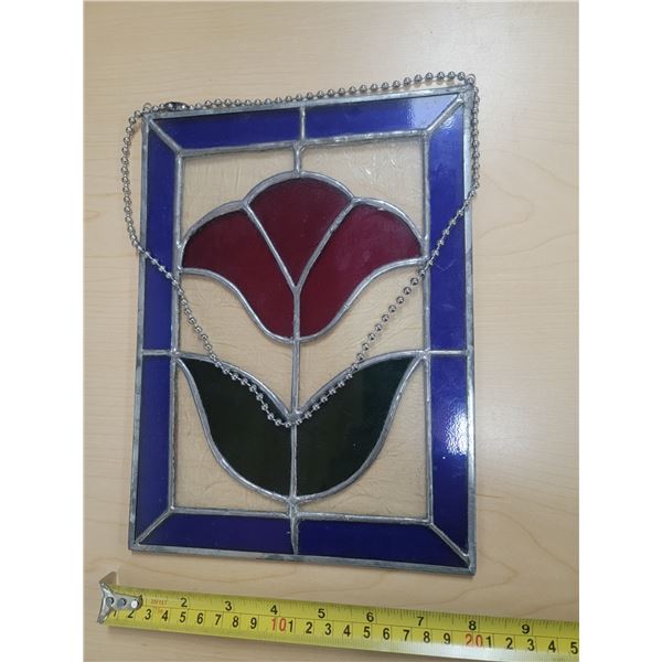 stained glass tulip