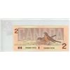 Image 2 : 1986 $2. Thiessen-Crow signatures. CBD Prefix. BC-55b. Uncirculated.
