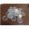 Image 1 : Lot of 25 hard plastic holders for housing Canadian Silver Dollars. Used.
