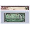Image 1 : 1967 Canadian $1 Bill - BCS Graded, Almost UNC 58