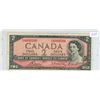 Image 1 : 1954 Canadian $2 Bill - Radar Serial #