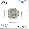 Image 1 : 1958 Canadian Ten Cent
