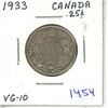 Image 1 : 1933 Canadian Twenty-Five Cent