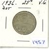 Image 1 : 1936 Canadian Twenty-Five Cent