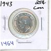 Image 1 : 1943 Canadian Twenty-Five Cent
