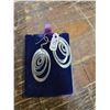 Image 1 : Pair of sterling silver earrings