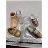 Image 1 : Lot of assorted ornamental shoes/porcelain, glass, ceramic
