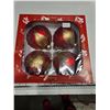 Image 1 : Box of large glass Christmas ornaments, made in Poland