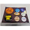 Image 2 : Lot of pinbacks, various 3 cards.