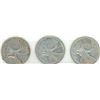 Image 1 : CANADA 25 CENT SILVER 1953,’56,’57