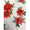 Image 2 : Long plastic Christmas tablecloth with cloth backing. 89” (226 cm) long x 51” (130