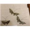 Image 1 : Three brass butterflies. Biggest one’s wing span 11” (28.5 cm). No polishing requi
