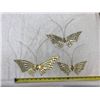 Image 2 : Three brass butterflies. Biggest one’s wing span 11” (28.5 cm). No polishing requi