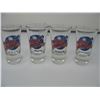 Image 1 : LOT of 4 PLANET HOLLYWOOD SHOT GLASSES (New York,  Montreal,  Orlando,  Edmonton)