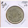 Image 1 : 1939 CANADIAN SILVER 50 CENT COIN