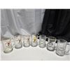 Image 1 : 7 clear glass mugs, 4 Prince Albert, 2 Morse school.