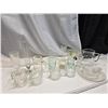 Image 1 : Clear glass lot, 2 coca-cola glasses, pitcher, sugar bowls.