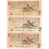 Image 2 : 3 Canadian $2.00 Bills
