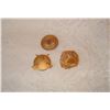Image 1 : 3 Gold Tone Costume Brooches  Vintage